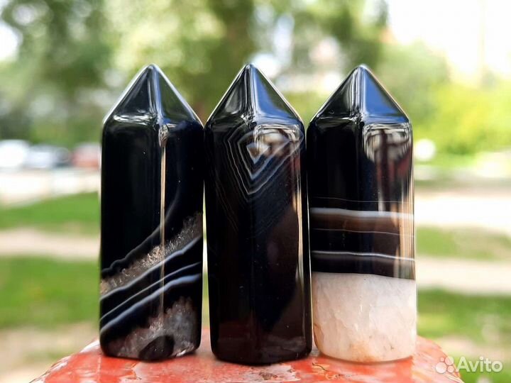 Черный Агат Камень Кристалл Генератор