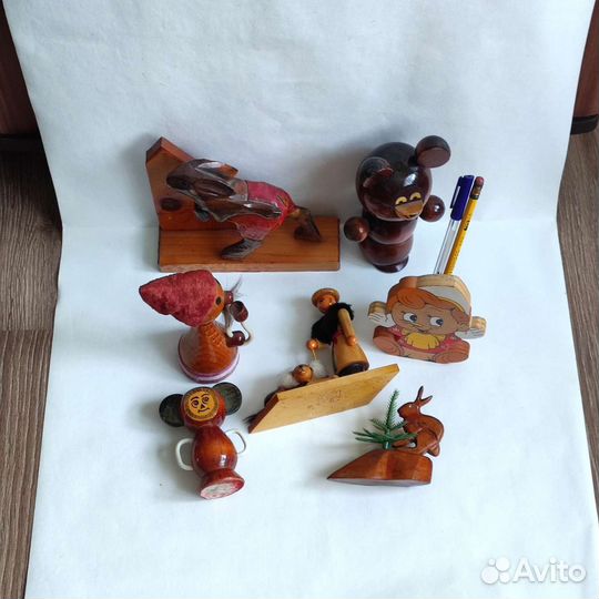 Статуэтка Советская сувенир СССР дерево игрушка