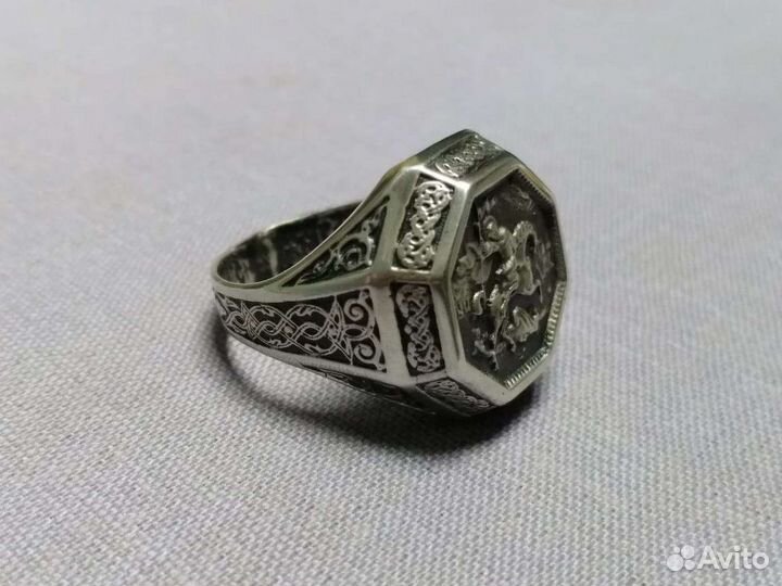Мужская печатка серебро