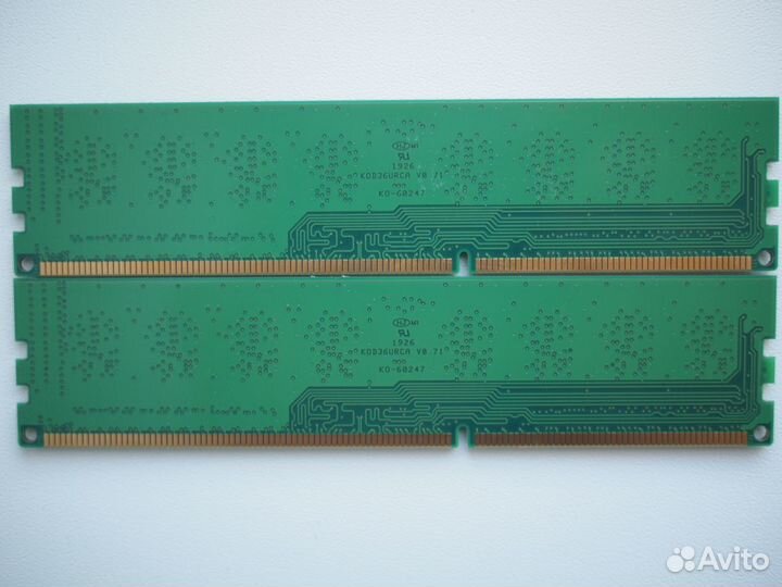 Оперативная память ddr3 8gb (2 по 4) 1600мгц