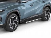 Подножки боковые пороги Hyundai Tucson IV, 2020+ R