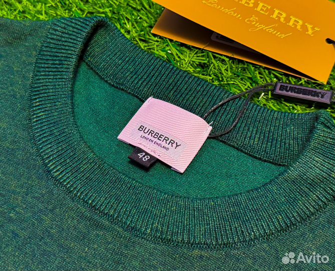 Лонгслив Burberry Зеленый (Лиоцелл)