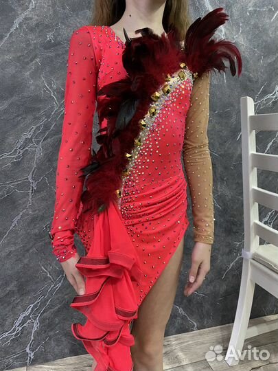 Латинское платье для бальных танцев