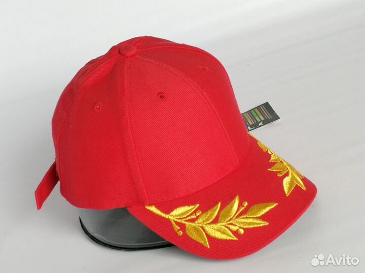 Классическая бейсболка, красная