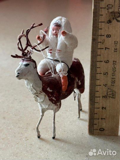 Ватные елочные игрушки СССР