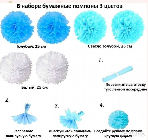 Украшения/декор для праздника с днём рождения