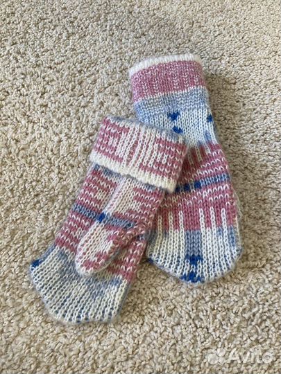 Набор шапка, шарф и варежки