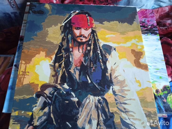 Картины по номерам раскрашенная