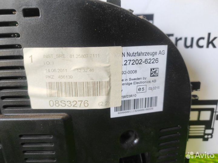 Комбинация приборов Man Tgs