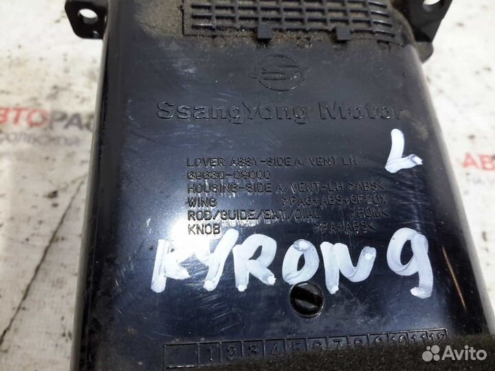 Дефлектор печки SsangYong Kyron