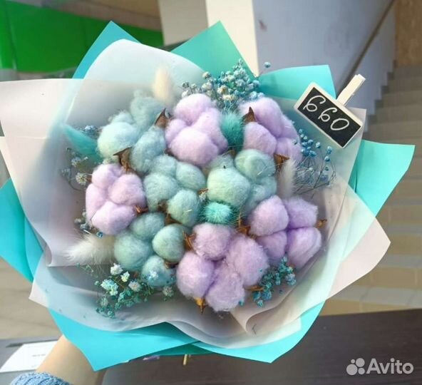 Букет из хлопка