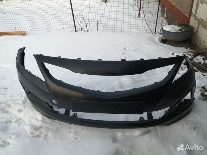 Бампер передний хендай солярис