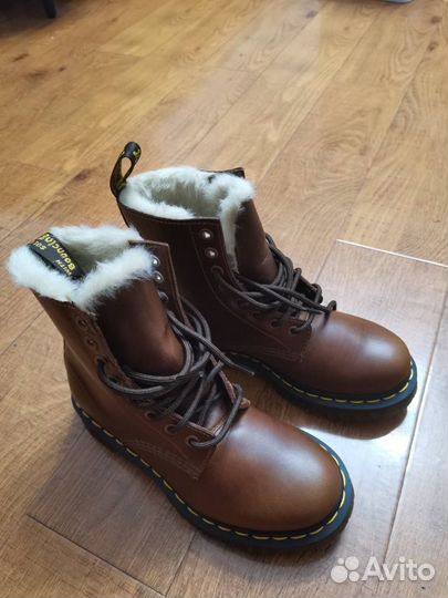 Dr Martens 1460 Brown на меху оригинал