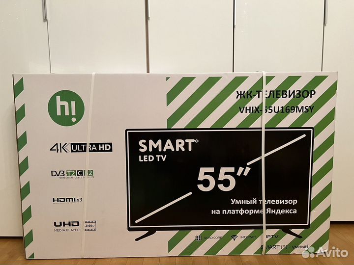 LED телевизор 55" Hi vhix-55u169msy