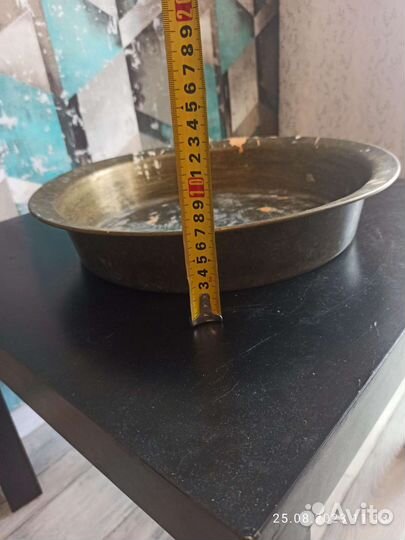 Латунный таз