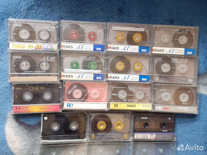 Аудиокассеты Raks коллекция. Все виды Raks