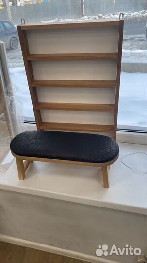 Полка навеснаядля лаков и подставка для маникюра