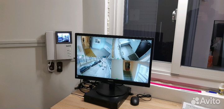 Установка систем видеонаблюдения, домофонов, видео