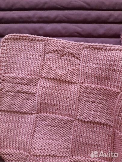 Плед детский вязаный ручная работа