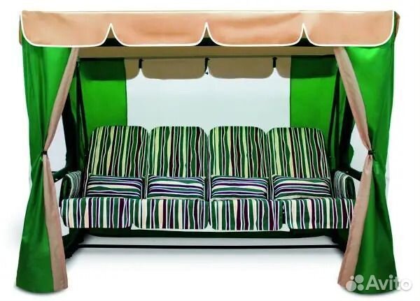 Садовые качели четырехместные 
