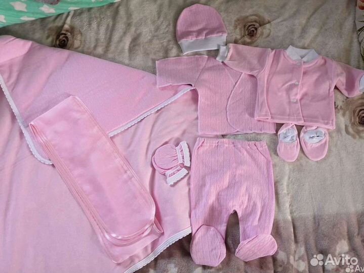 Одеяло для выписки новорожденного весна/лето