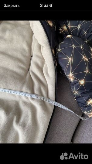 Зимний конверт кокон + рукавицы