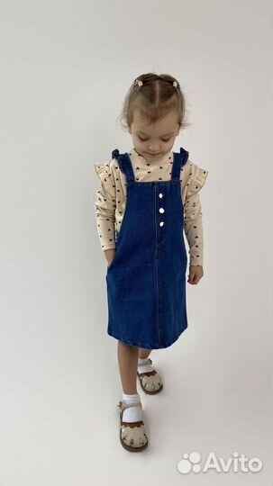 Джинсовый сарафан для девочки
