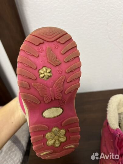 Зимние сапожки для девочки tombi 24