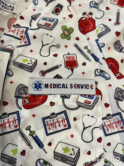 Хирургический костюм женский новый