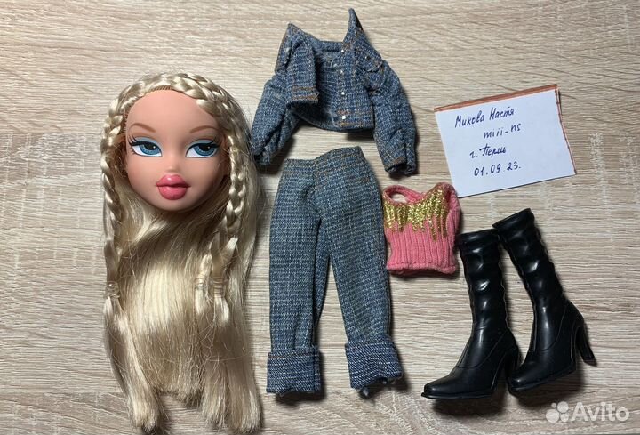 Лот Bratz одежда,обувь, голова куклы