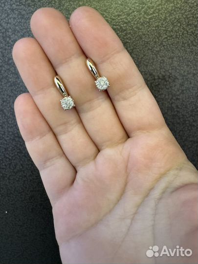 Золотые серьги