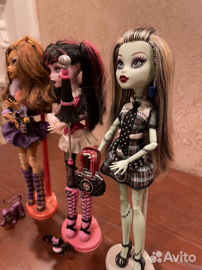 Куклы Монстр Хай Базовая с питомцем