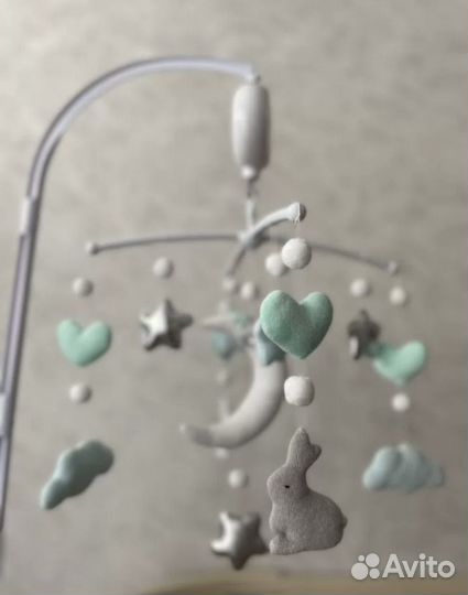 Мобиль карусель детский ручной работы