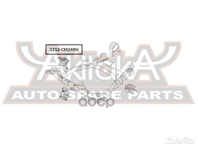 Подушка двигателя правая hyundai santa FE 2006