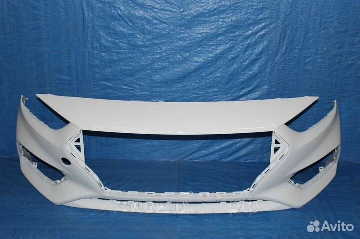 Бампер Хендай Солярис 2 2017 - в цвет PGU