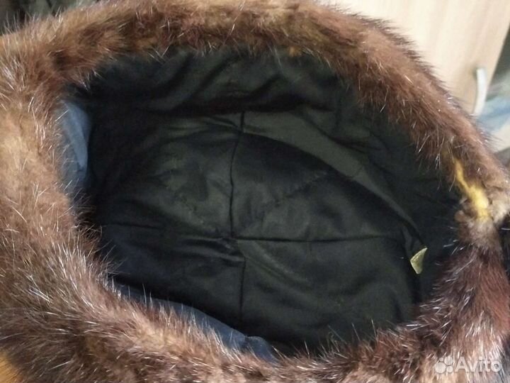 Шапка норковая женская