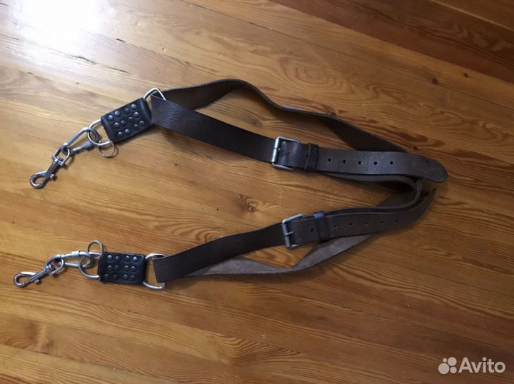 Разгрузка на два фотоаппарата из кожи