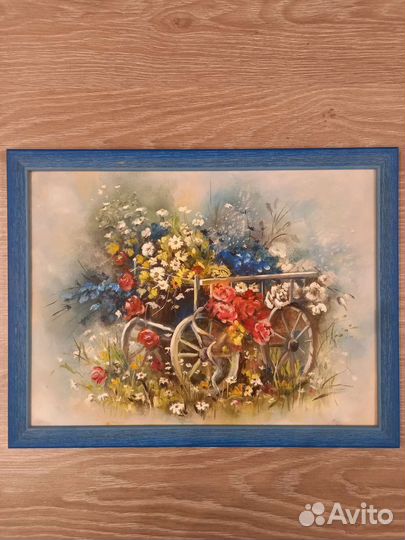 Картина маслом на холсте в раме