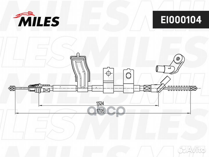 Трос стояночного тормоза nissan qashqai 07-13