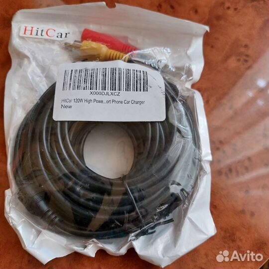 Видеокабель Rca+Dc12v 10m