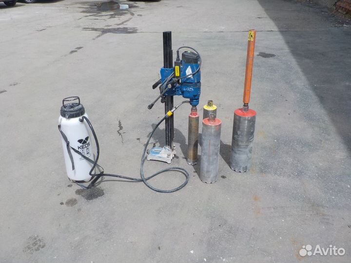 Алмазная установка (дрель) + коронки