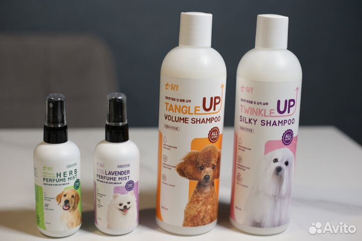 Набор корейских средств для ухода за шерстью собак