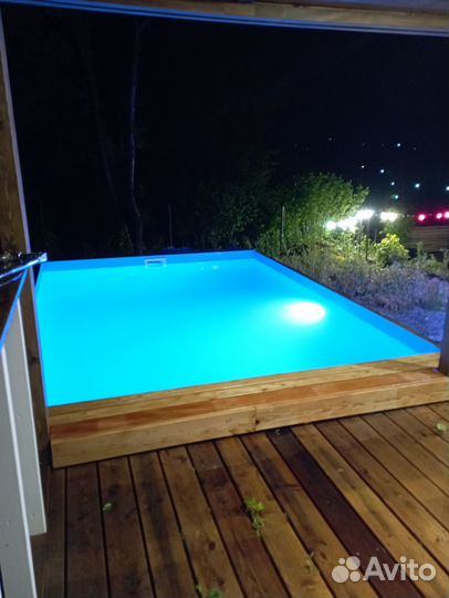 Русская баня на дровах с бассейном