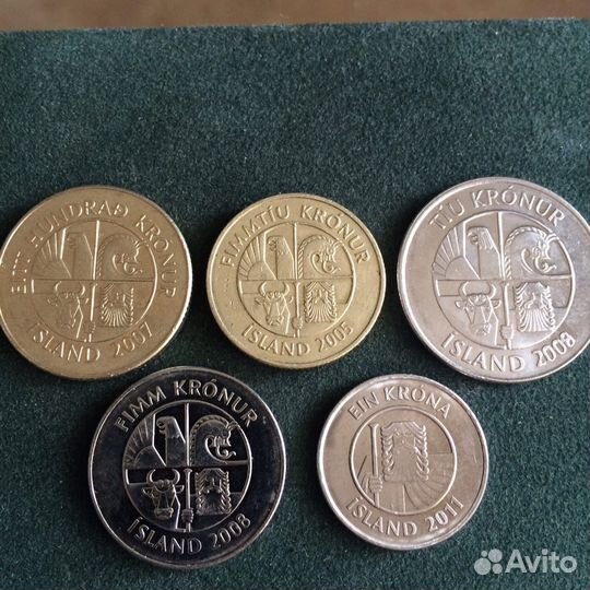 Набор монет Исландии
