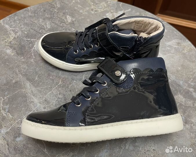 Ботинки новые лаковые jacadi р 31