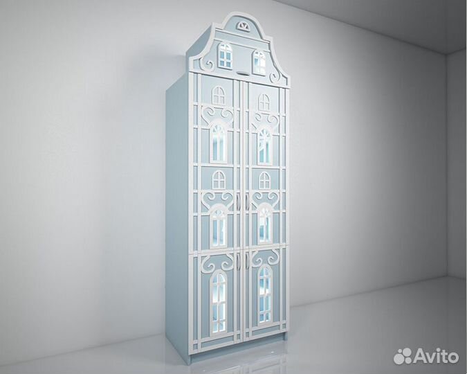 Шкаф домик в детскую голландский. Дом Версаль Ю-5