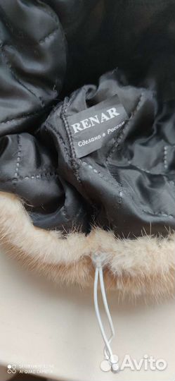 Шапка ушанка норковая женская