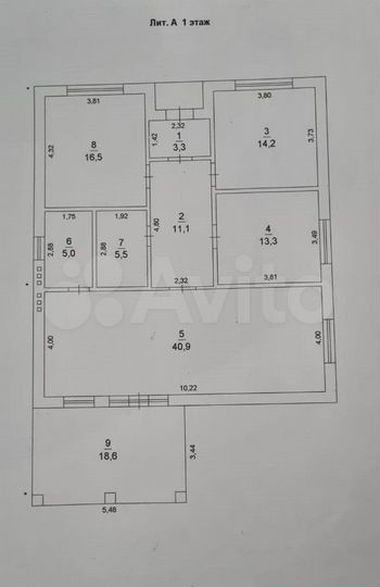 Дом 135 м² на участке 5 сот.