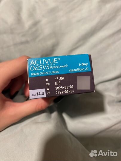 Линзы контактные acuvue oasys однодневные