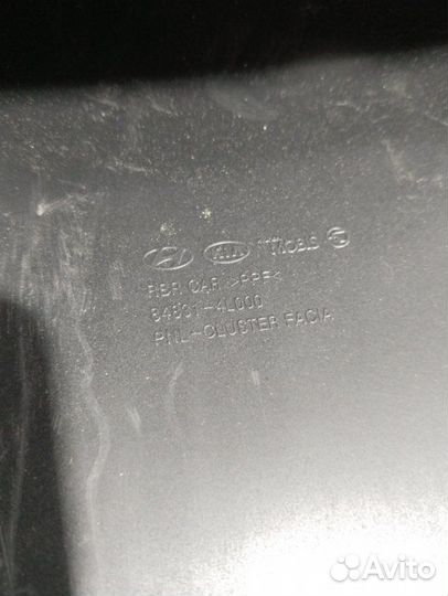 Козырек щитка приборов Hyundai Solaris седан 1.6